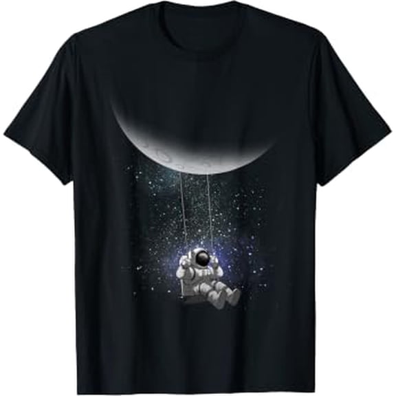 Space Themed For Men Women Outer Space Moon Galaxy Astronaut T-Shirt