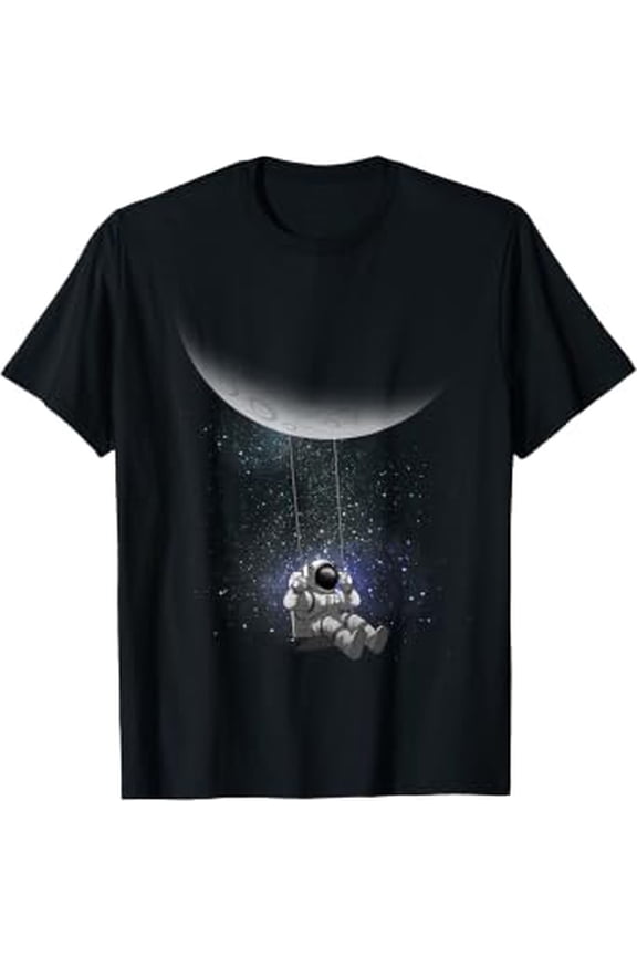 Space Themed For Men Women Outer Space Moon Galaxy Astronaut T-Shirt
