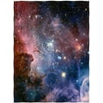 thumbnail image 1 of Space Throw Blanket, Galaxy Universe Star Fleece Blanket for Sofa Couch Chairs, 60 x 50 Inch, Colorful, 1 of 6