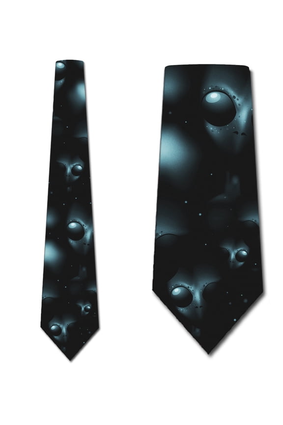 Space Ties Mens Astronomy Alien Necktie by Three Rooker