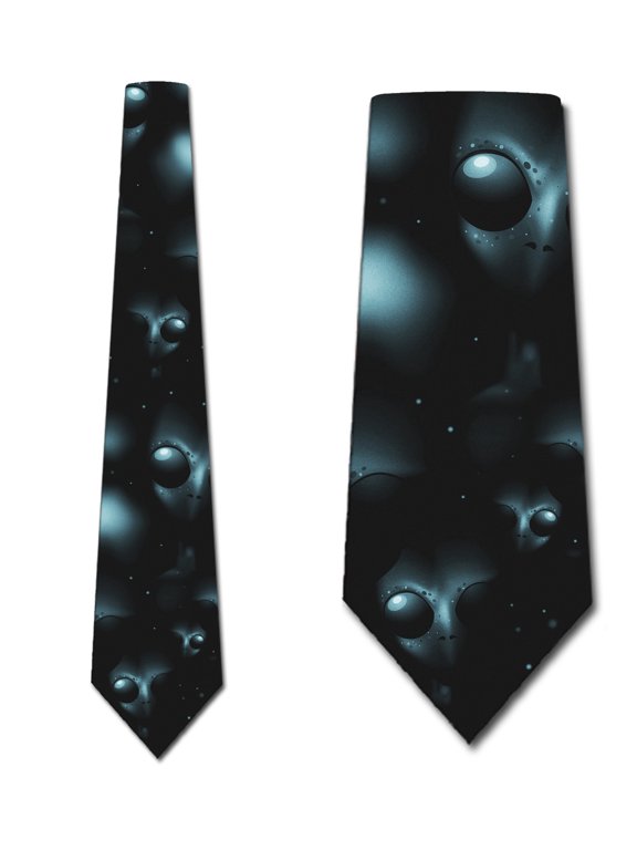 Space Ties Mens Astronomy Alien Necktie by Three Rooker