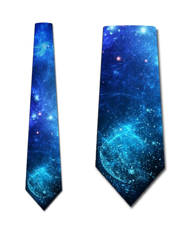 Space Ties Mens Galaxy Astronomy Necktie by Three Rooker