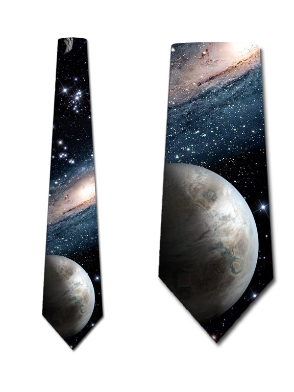 Space Ties Mens Galaxy Outer Space Necktie by Three Rooker