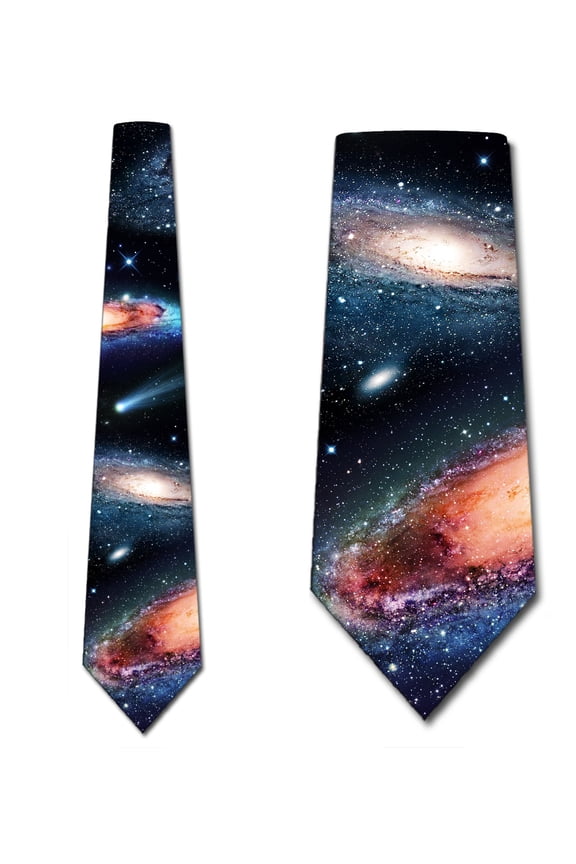 Space Ties Mens Galaxy Universe Space Neckties by Three Rooker