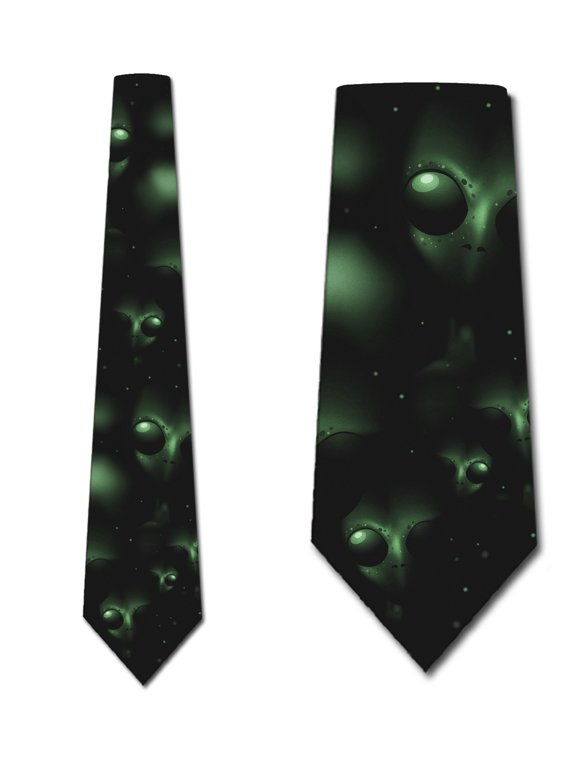 Space Ties Mens Outer Space Alien Necktie by Three Rooker