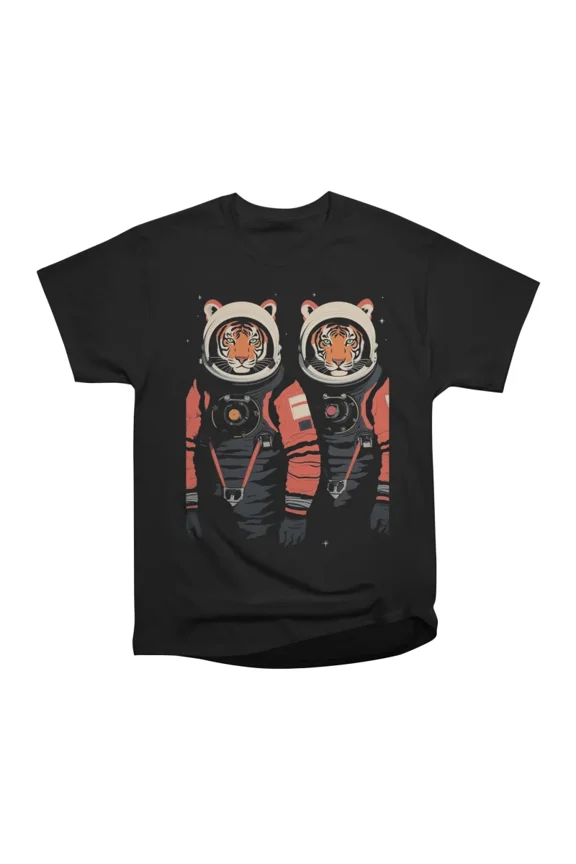 Space Tiger Duet T-Shirt Tee Gift For Him Merch For Her Apparel For Friend