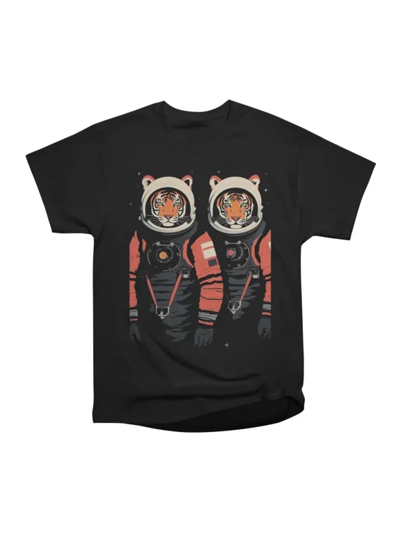 Space Tiger Duet T-Shirt Tee Gift For Him Merch For Her Apparel For Friend