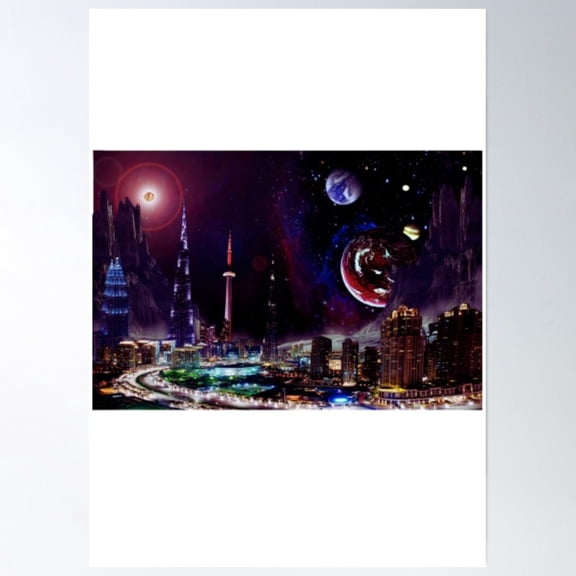 Space Tourism Poster Wall Art, Modern Wall Decor, 8x12 UNFRAMED