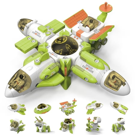Space Toys for Kids, Rocket Ship Toys with Space Shuttle, Astronaut and Space Rover, Spaceship Toy Space Rockets with Space Station Gift for 3+ Years Old
