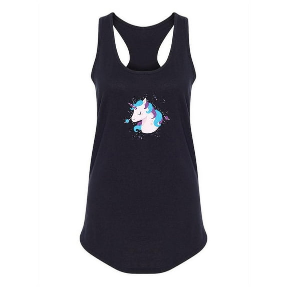 Space Unicorn Racerback Tank Women -SPIdeals Designs, Female x-Large