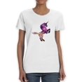 thumbnail image 1 of Space Unicorn Women White T-Shirt, Female XX-Large, 1 of 4