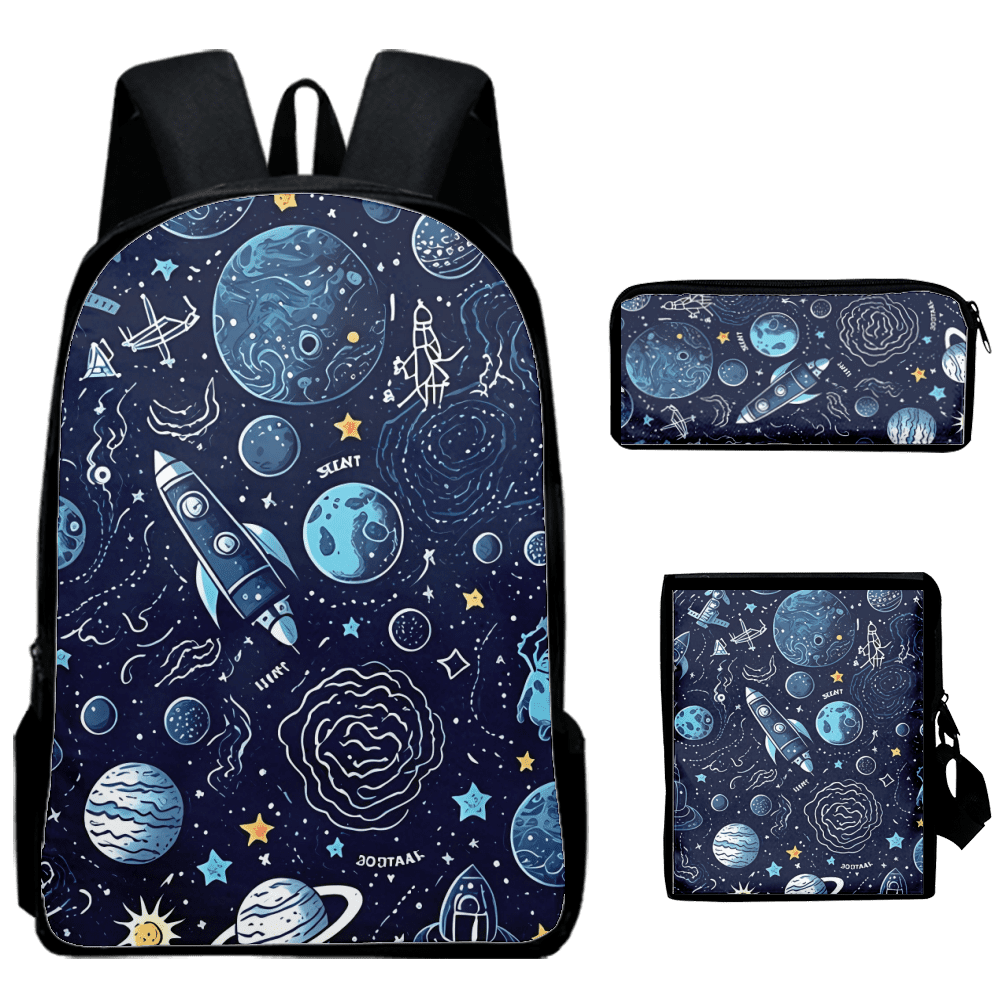 Space Universe Backpacks Funny Rucksack for School Student - Walmart.com