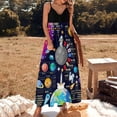 thumbnail image 1 of Space Universe Infographics Big Bang Sleeveless Dress party dresses woman summer women's dress elegant guest wedding dress, 1 of 6