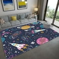 thumbnail image 1 of Space Universe Planet Floor Mat Living Room Large Area Rug Kids Bedroom Carpet for Childre, 1 of 7