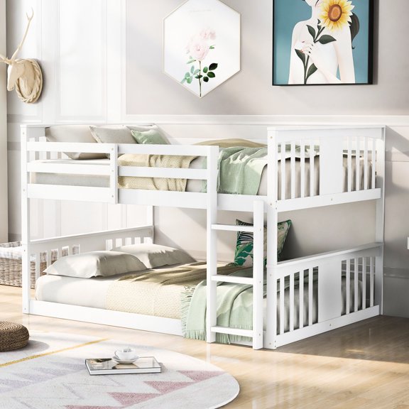 Space - Utilizing & Secure - Full Size Bunk Bed for Bedroom Setup