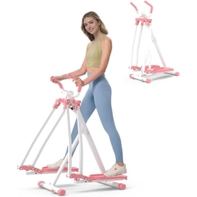 Space Walker Exercise Machine - Air Walker Elliptical Trainer for Home Use, with Foldable Design for an Aerobic Stepper and Cross Trainer Glider Exercise Machine for Men and Women