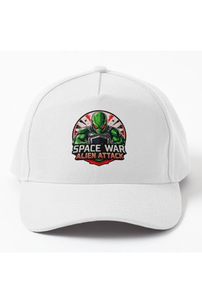 Space War Alien Attack Baseball Cap, Tactical Invasion Force Graphic Design, Classic Hat