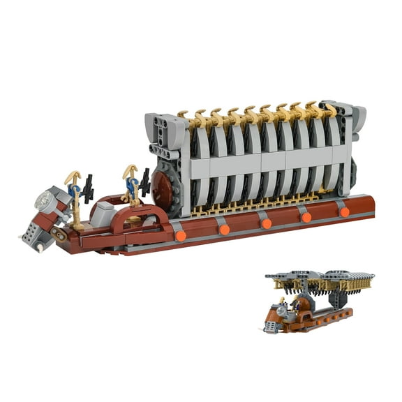 Space War Droid Carrier Building Block Set, with 38Pcs Battle Droid Army, Platoon Attack Craft, Removable Droid Rack, 625Pcs