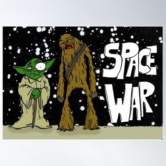 Space War Poster Wall Art, Modern Wall Decor For Living Room Bedroom, 24x36 UNFRAMED