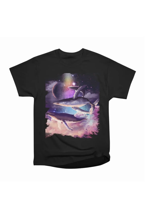 Space Whales T-Shirt Tee Gift For Him Merch For Her Apparel For Friend