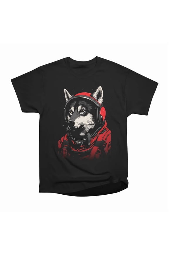 Space Wolf Astronaut T-Shirt Tee Gift For Him Merch For Her Apparel For Friend