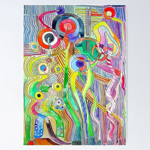 Space World Poster Wall Art, Modern Wall Decor For Living Room Bedroom, 8x12 UNFRAMED