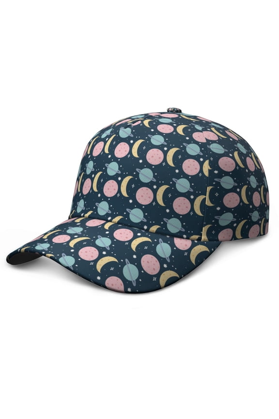 Space and Galaxy Aesthetic Baseball Cap - Structured 6-Panel Design for Gift Buyers