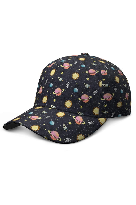Space and Galaxy Aesthetic Nebula Baseball Cap – Durable Adjustable Hat for Sports Players, Perfect for Training and Competition