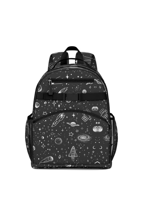 Space and Galaxy Backpack - Waterproof & Durable School Bag for Teens, Astronaut Design with Spine Protection