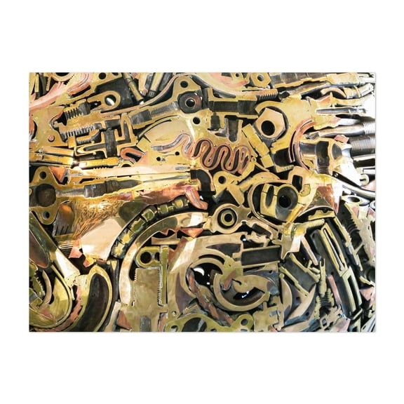 Space and Time - Queens New York Photography Industrial Abstract Modern Art Geometric Pattern Unframed Wall Art Print 5 x 7 inches