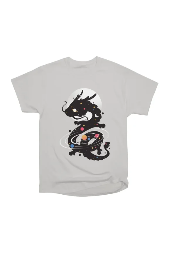 Space chinese black dragon galaxy T-Shirt Tee Gift For Him Merch For Her Apparel For Frien