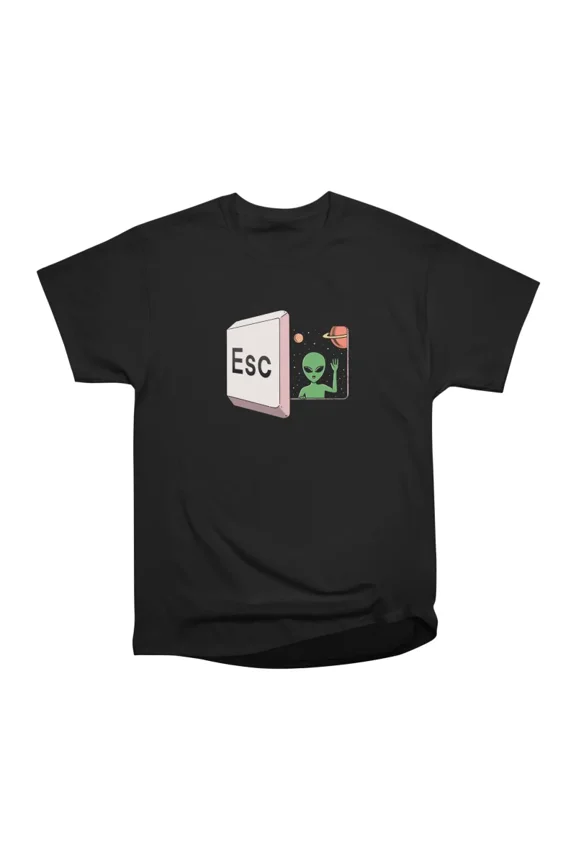 Space escape T-Shirt Tee Gift For Him Merch For Her Apparel For Friend