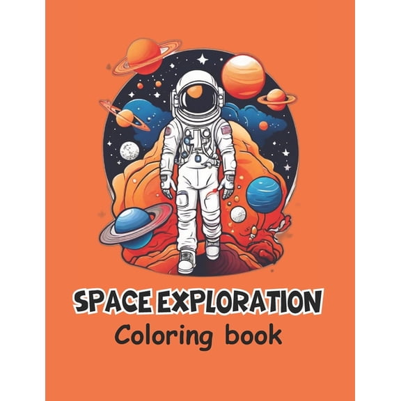 Space exploration: a coloring book, (Paperback)