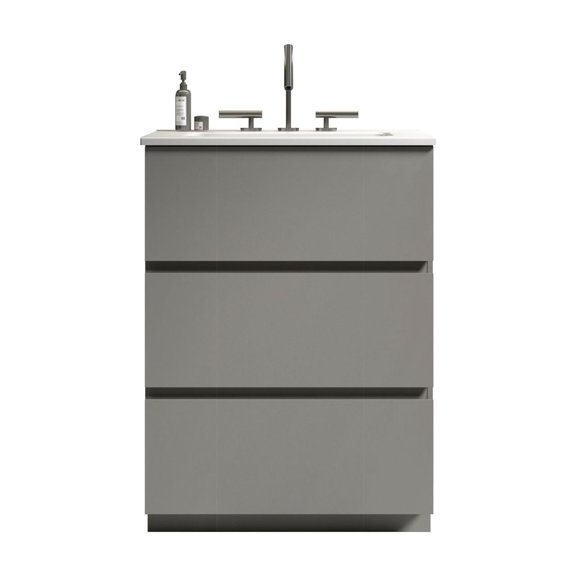 Space - grey - Increased storage capacity - Personal bathroom - Zero - permeability basin