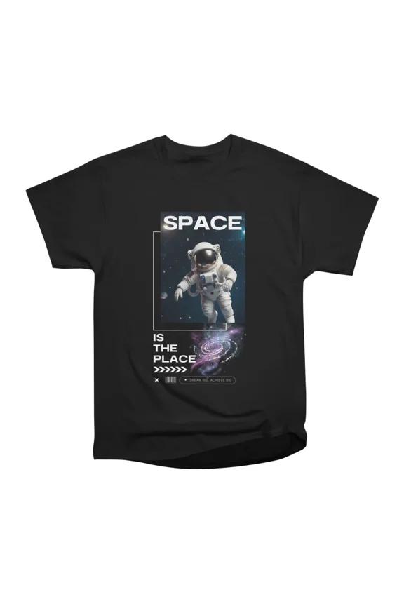 Space is the Place Astronaut Space Streetwear T-Shirt Tee Gift For Him Merch For Her Appar