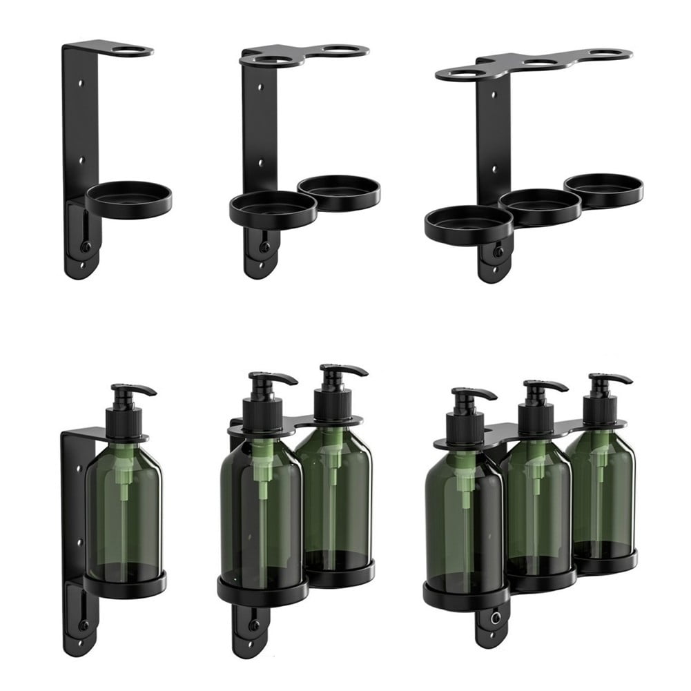 Space saving Soap Dispenser Bottle Holder Wall Mount Organizer for ...