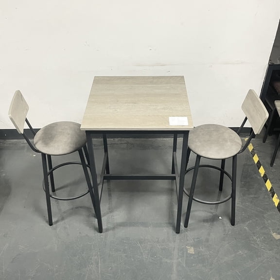Space - saving bar table and 2 stools | Can be stored under the table when not in use | Keep your space clean and unobstructed