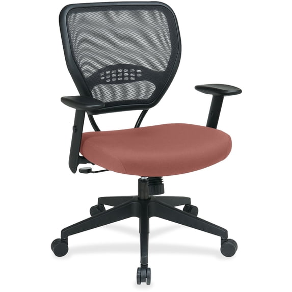 Space seating Professional Dark Air Grid Back Managers Chair with Custom Fabric Seat