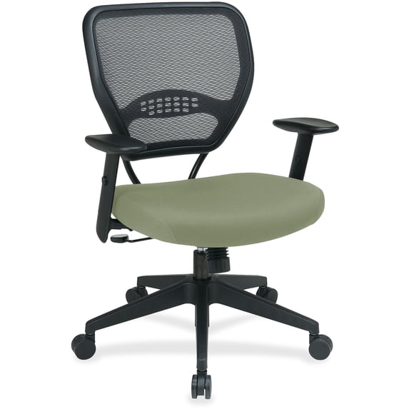 Space seating Professional Dark Air Grid Back Managers Chair with Custom Fabric Seat