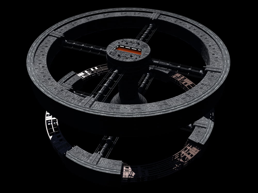 Space station from 2001 A Space Odyssey Canvas Art - Rhys TaylorStocktrek Images (33 x 25)