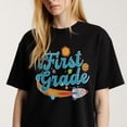 thumbnail image 1 of Space themed Graphic for First Graders Fun School related Casual Tee print T Shirt, 1 of 5