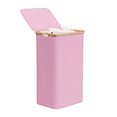 thumbnail image 1 of SpaceAid 110L Laundry Hamper with Lid, Large Tall Clothes Basket Bin, Pink, 1 of 6