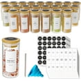 thumbnail image 1 of SpaceAid 24 Pcs Spice Jars with Bamboo Lids and Labels, Empty 4oz Glass Bottles, 1 of 7