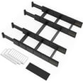 thumbnail image 1 of SpaceAid Bamboo Kitchen Organizer Drawer Dividers, Expandable(17-22 in), 17"L x 0.6"W x 2.6"H, Black, 1 of 5
