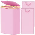 thumbnail image 1 of SpaceAid Double Laundry Hamper 2 Section with Lid and Removable Laundry Bags, 160L Clothes Basket, Pink, 1 of 7