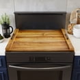 thumbnail image 1 of SpaceAid Noodle Board Stove Kitchen Cover with Handles, Stove Top Covers Cover, Natural Acacia, 1 of 7