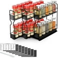 thumbnail image 1 of SpaceAid Pull Out Spice Rack Organizer, with Labels, 3 Drawers 2-Tier, 7.7" W x10.75 D x10 H, 1 of 6