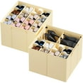 thumbnail image 1 of SpaceAid Shoe Organizer for Closet, 2 Pack, Fits 16-32 Pairs, Beige, 1 of 7