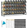 thumbnail image 1 of SpaceAid Spice Rack Organizer with 36 Jars, 4.4"D x 17.2"W x 10.8"H, Black, 1 of 6