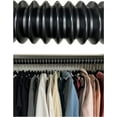 thumbnail image 1 of SpaceCadet 5-Pack Closet Organizer Rod Sleeves BLACK, 1 of 4
